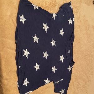 Starry blue crop top